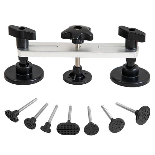 Image of Paintless Dent Repair Kit, Double Pole Bridge Dent Puller with 7 Bridge Tabs, Car Small Dent Removal Kit for Auto Body, Dent Puller for Fridge Door and Washer
