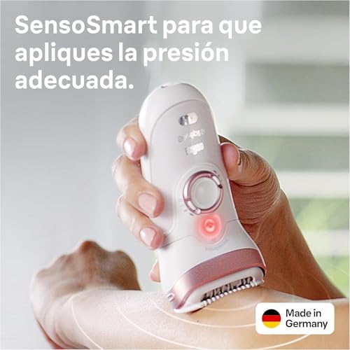 Miniatura 4 de Braun Silk-Épil 9 9-725 Depiladora Eléctrica Mujer Para Una Depilación Duradera, Blanco Oro Rosa