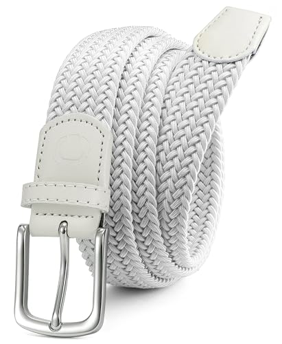CHAOREN Stretch Mens Belt - Braided Elastic Golf Belt for Men 1 3/8- Fits Casual Jeans & Shorts
