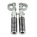 Reposapies Moto Universales Cromo de la motocicleta Negro 7/8" - 1" Crash...