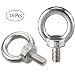 Produktbild Mengger Ringschrauben m6 16pcs Augenbolzen Edelstahl Ösenschrauben rostfreiem Ringschraube Ringbolzen holzgewinde schraube ring runde Augenschraube Augbolzen (A)