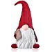 Produktbild EKARSEN Plüsch Wichtel Gnom 50cm, Handgemachte süße Skandinavische Tomte Weihnachtsdeko, Geschenke für Kinder Weihnachten (Rot)