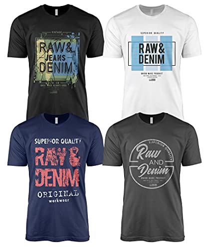 Lot de 4 t-shirts décontractés Cover