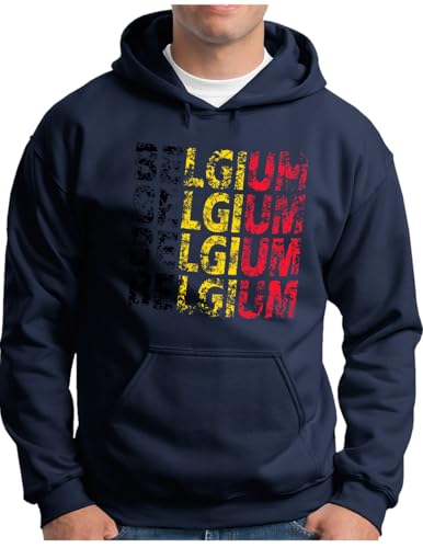 Coupe du monde de football Belgique 2026 : sweat vintage homme S-5XL