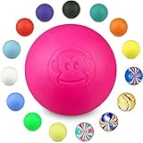 Captain LAX Massageball Original - Lacrosseball, Hartgummi, mit den Maßen 6 x 6 cm geeignet für Triggerpunkt- & Faszienmassage/Crossfit