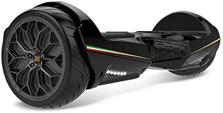 TWO DOTS Hoverboard 6.5" UL2272 Certified Self Balancing Scooter Solid Rubber Two Wheels Hover Board with APP Bluetooth Speaker and LED Lights for Adults and Kid