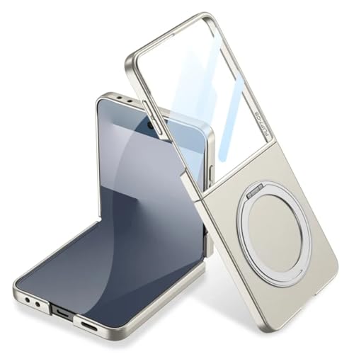 Coque Galaxy Z Flip 7 avec anneau rotatif 360 et plaque magnétique pour voiture