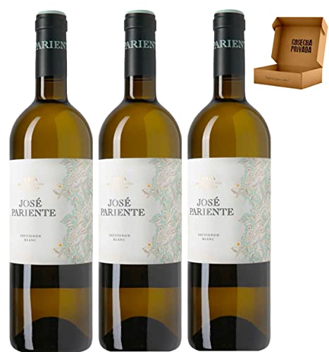 José Pariente - Envío Gratis 24H - DO Rueda - Vino Regalo - Cosecha Privada (3 x Botella 75 cl, Sauvignon Blanc)