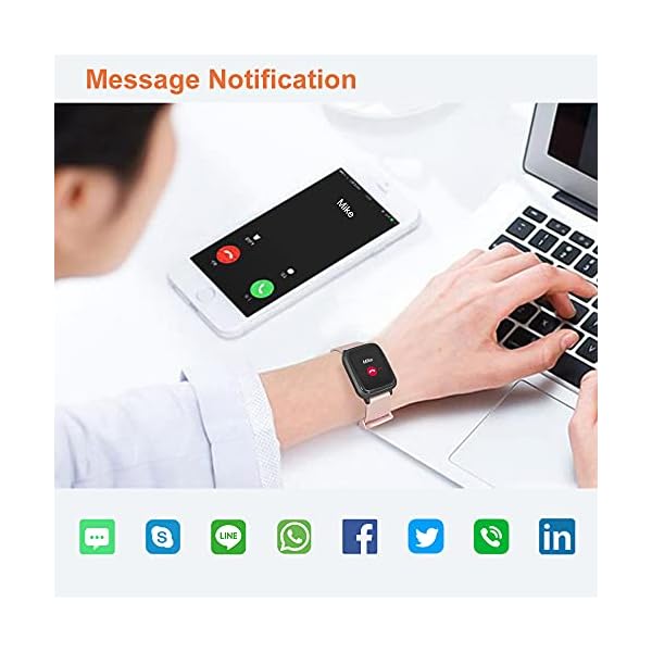 YAMAY-Smart-Watch-Watches-for-Men-Women-Fitness-Tracker-Blood-Pressure-Monitor-Blood-Oxygen-Meter-Heart-Rate-Monitor-IP68-Waterproof-Smartwatch-Compatible-with-iPhone-Samsung-Android-Phones-Pink YAMAY Smart Watch, Watches for Men Women Fitness Tracker Blood Pressure Monitor Blood Oxygen Meter Heart Rate Monitor IP68 Waterproof, Smartwatch Compatible with iPhone Samsung Android Phones (Pink)