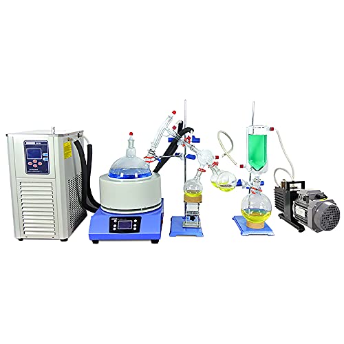 HNZXIB 5L Short Path Distillation Kit with 5L Cooling Chiller and 4CFM Vacuum Pump
