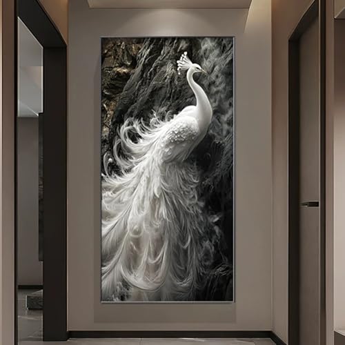 Illuminated 3D Peacock Wall Art - Plug-in Decor for Home