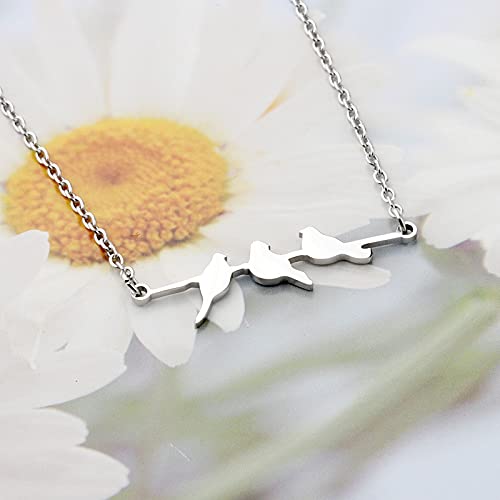 AKTAP Little Birds on a Branch Necklace - Love Bird Jewelry2