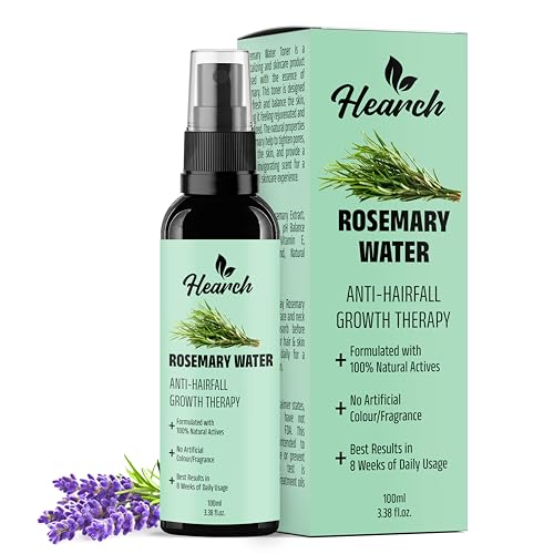 Image of Hearch Hearch Rosemary Hair Growth Water Spray, Natural Hair Mist for Regrowth and Strengthening, 100ml (Pack of 1)