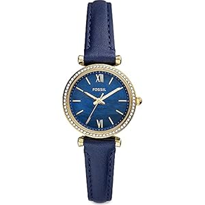 Fossil Damenuhr Carlie Mini 3-Zeiger-Werk Edelstahl goldfarben, ES5017