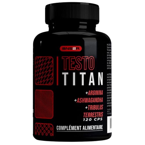 Testostérone Homme Fort 120 Gélules | Complexe avec Ashwagandha, Maca Péruvienne, L-Arginine, Tribulus Terrestris et Zinc - Complément Alimentaire Naturel