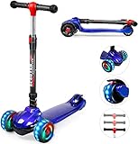 Versand aus Deutschland und Fortgeschrittene Design: Kinder roller mit 3 Räder design für zusätzliche Stabilität.Außerdem ist der mit Gummi gefertigte Lenker weich und rutschfest,Die Pedale des Kinderrollers sind sehr rutschfest.Einfaches Zusammenklappen,Ideal für schnelles Verstauen und Transport