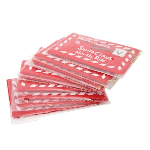 shenruifa Envelopes de Natal, 10 peças, tecido não tecido, pequenos envelopes de Natal, porta-cartõe