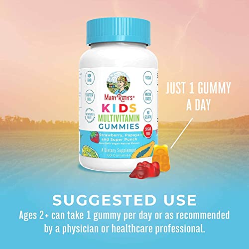Kids Multivitamin Gummies & Liquid Morning Multivitamin Bundle By Maryruth's | Immune Support | Vitamin A, B, C, D3, E & Amino Acids | Vitamins For Digestion, Focus & Energy Support. #TOP3