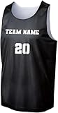 Customized Personalized Basketball Mesh Jersey, Adult Sizes, Custom Player Name Team Name and Jersey Number, Reversible Side Also Customized, Jersey Tank Top