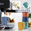 Homienly Wheat Straw Coffee Mugs, Alternative to Plastic Coffee Cups, Set of 6, Unbreakable Camping Coffee Mugs, 16 OZ Cups for Tea, Coffee, Milk, Dishwasher and Microwave Safe Kids Mug, Multi #3