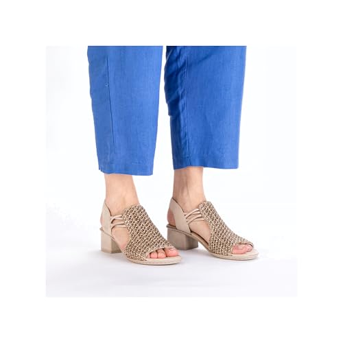 Rieker Women's 64962 Sandals, beige, 9 UK - 3