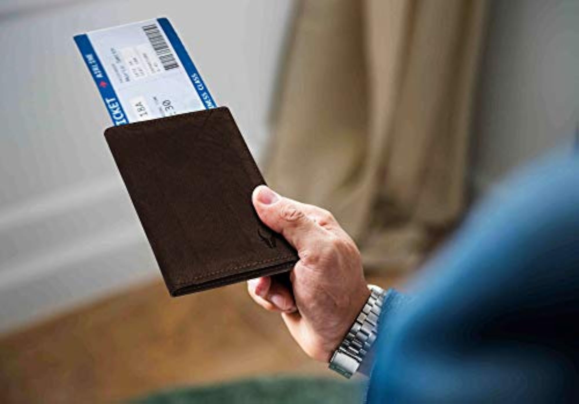 Leather Passport Holder for Men & Women