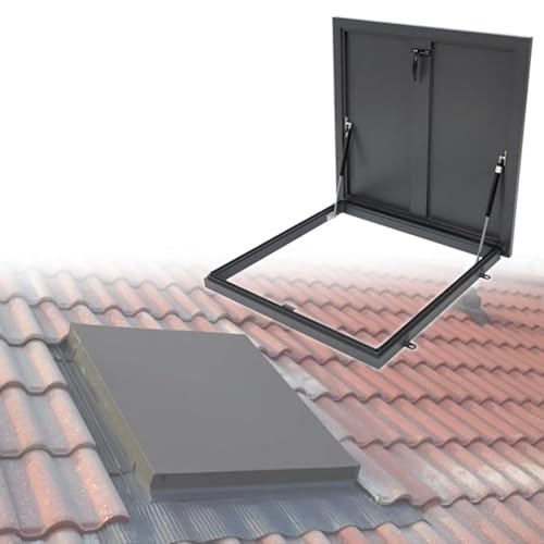 Escotilla de acceso para techo plano de aluminio ventana empotrada con amortiguador de gas