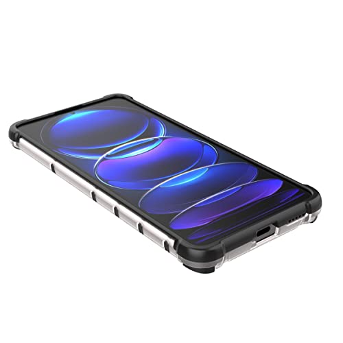 Image of Glasgow Back Case Cover Designed for [ Mi Redmi Note 12 Pro+ /12 Pro Plus 5G ] (Stylish Look | Shock Proof) - Black