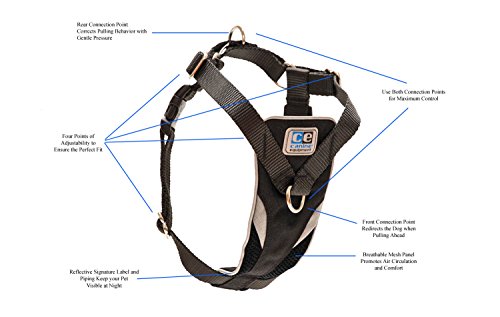 Canine Equipment Ultimate Control Dog Harness, X-Small, Black #TOP1