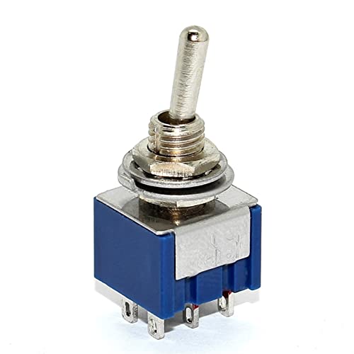 Micro interrupteur MTS-202 on-on SPDT 6 broches bleu 6A 125V pour circuits
