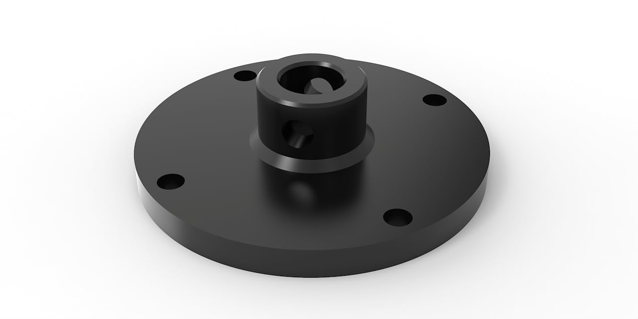 Joma-Tech | Rotatorflansch Ø 40 mm ohne Befestigungsset | für Drehmotor, Rotator, Verladezange