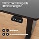 JUMMICO HöHenverstellbarer Schreibtisch Standing Desk Elektrischer Schreibtisch Höhenverstellbar mit Memory-Funktion 100 x 60 cm,Schwarz