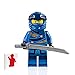 LEGO NINJAGO Minifigure - Jay (Legacy) with Sword and Display Stand 70670