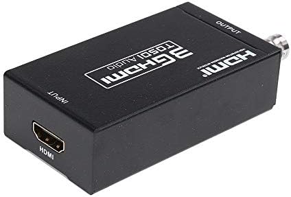 HDMI to SDI Converter Adapter HDMI SDI Adapter SDI/HD-SDI/3G-SDI Adapter Support 1080P for Camera Home Theater (HDMI to SDI)