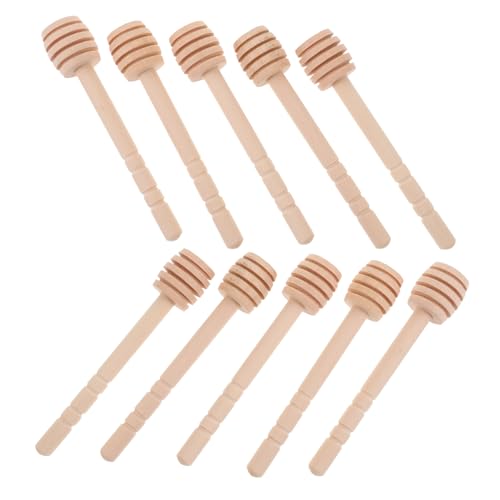 10pcs Honey Stick Honey Dipper Sticks Honey Stirrers Honey Mixing Sticks Honey Mixing Stirrers Wear-resistant Honey Dipper Honey Spoons Honey Pot Stick Portable Honey Stirrer