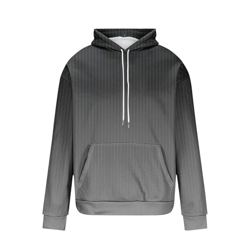 Gradient Hoodie For Men Classic Casual Long Sleeve Hooded Pullover Loose Plus Size Fall Winter Fashion Sweatshirt 20254