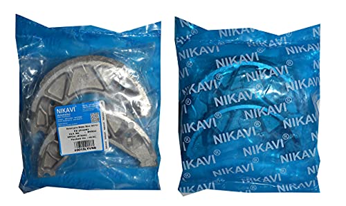 NIKAVI BSS09 Motorcycle Brake shoe set Compatible for FZ (REAR)