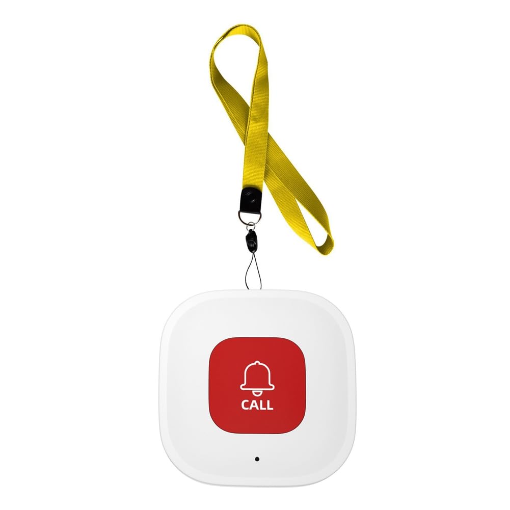 1 Paquete Tuya WiFi Smart SOS BotóN de Llamada Wireless Caregiver Buscapersonas TeléFono Transmisor de Alerta BotóN de Llamada de Emergencia