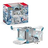 SCHLEICH ELDRADOR Creatures | Battle CAVE Eisratte 42676 | Set aus ELDRADOR Battle Cave mit Monster, Eisschleuder & Kristall | Battle Caves zur Arena stapelbar | Spielzeug ab 7 Jahren | 40 Teile