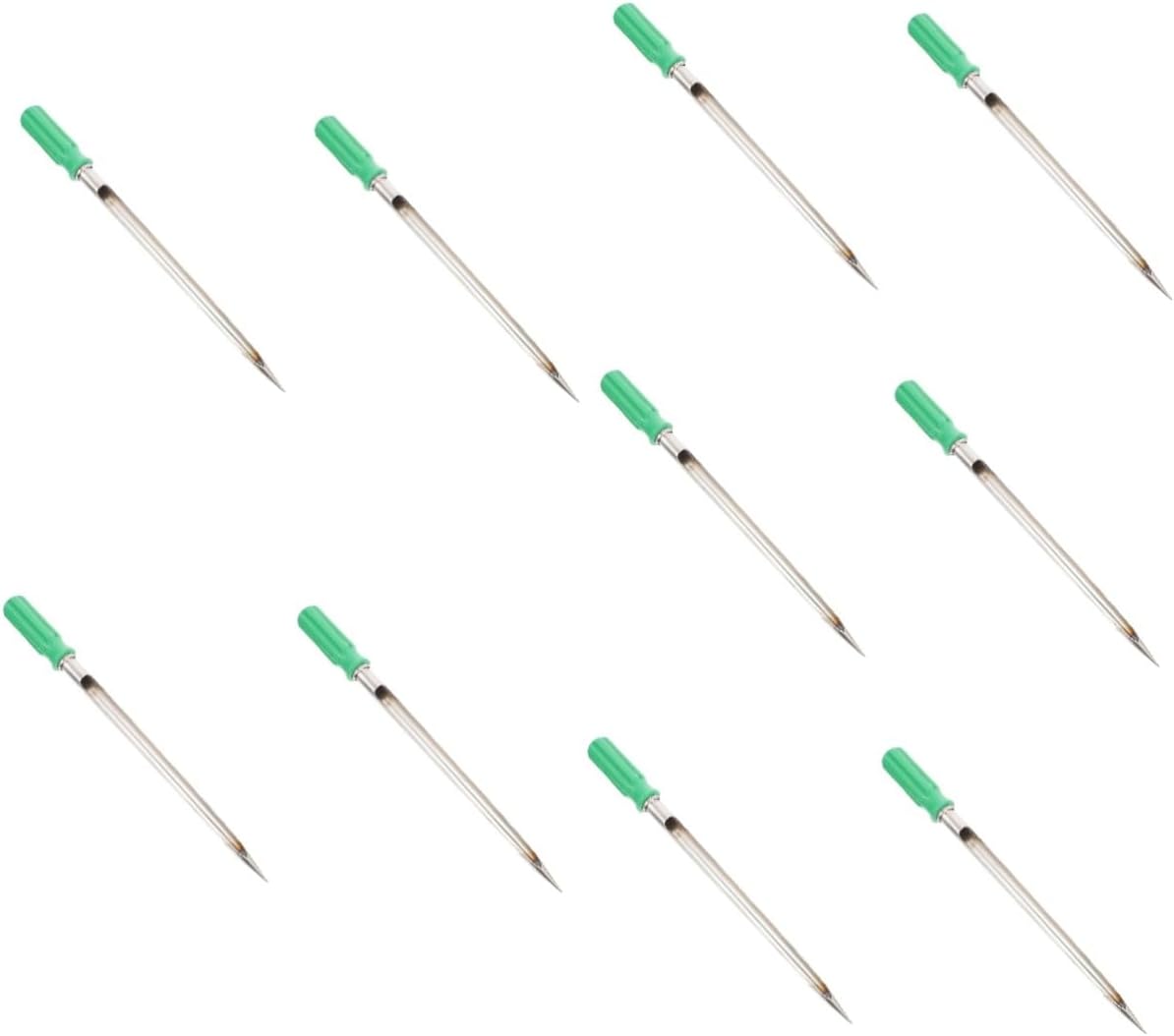 10pcs Multifunctional Stainless Steel Grain Sampler Tool with Plastic Handle Durable Probe for Accurate Sampling of Rice Corn and Sorghum Easy to Clean and Use