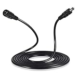 MaxSell 3M/5M/10M CCTV 2.1 x 5.5mm White DC 12V Power Extension Cable Male to Female, Power Supply Adapter Extender Cord for CCTV Security Cameras, DVRs, LED Strips, Routers (Black, 3M) - Image 1