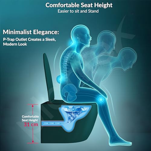 Image of Plantex Toilet for Commode /Rimless and Washdown Western Commode
