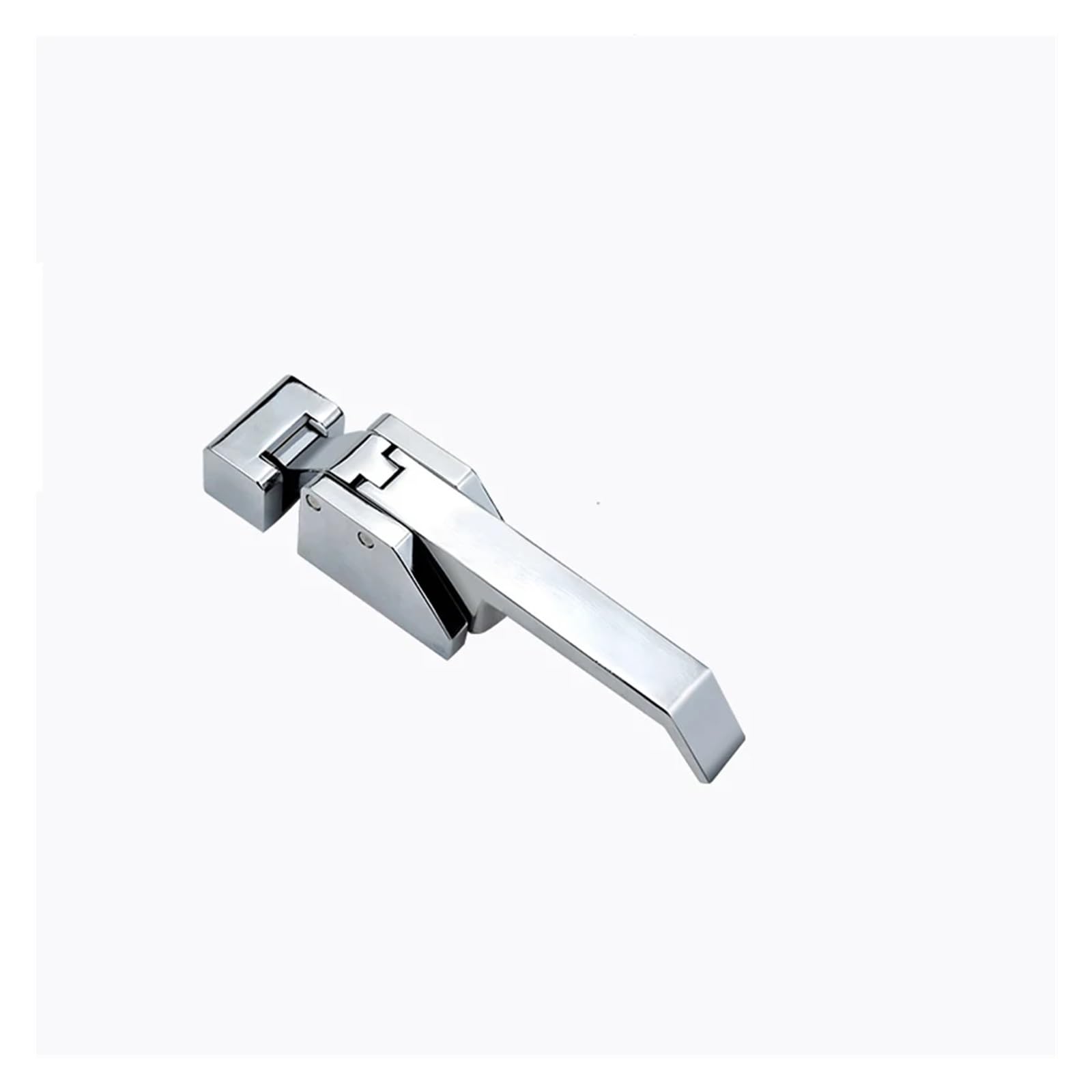 Ymuguegh One Color Freezer Handle Oven Door Hinge Cold Storage Store Industrial Knob Lock Latch Hardware(Chrome Without Key)