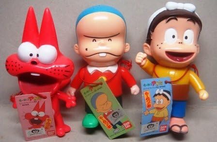 Amazon もーれつア太郎 もーれつ一家 ア太郎 デコッ八 ニャロメ 3体セット アニメ 萌えグッズ 通販