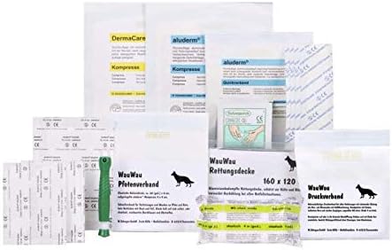 Söhngen 0308032 First Aid Companion WAU-WAU at Home and on the Go (for Dogs Bandage Materials, with Rescue Blanket, Blue - Image 4
