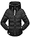 Navahoo Damen Steppjacke Winterjacke Stehkragen gefüttert B930 [B930-Amay-Schwarz-Gr.M]