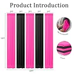 Party Backdrop Curtain -10×10ft Black & Pink Background Decor for Birthdays, Baby Showers, Home Parties,Easy to Set up, Durable Photo Booth Wall Decoration for Adults & Kids - Image 2