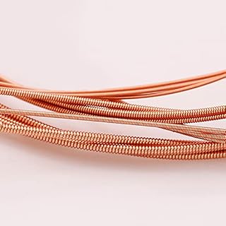 caigou 6 pièces cordes de guitare cordes de guitare acoustique noyau en acier phosphore alliage de cuivre cordes… – Image 7