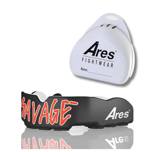 Ares Fightwear Mundschutz Boxen inkl. Aufbewahrungsbox für Kampfsport, MMA & Athleten I Maximaler Zahnschutz Dank Optimaler Passform I Profi Mouthguard für Herren & Dame