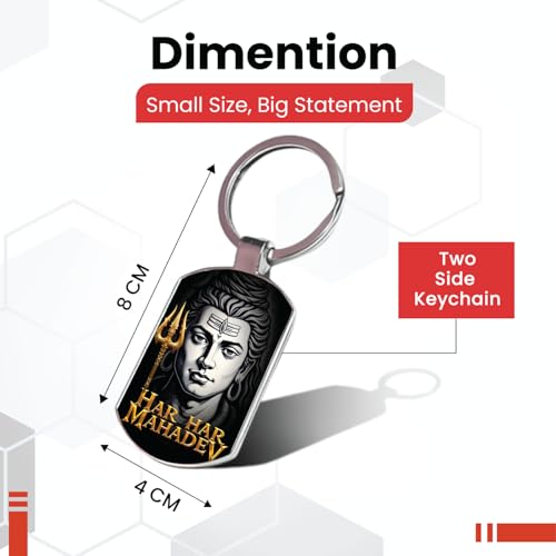 Image of Stylish Metal Keychains with Permanent Glossy Print - Inspirational Quotes & Spiritual Designs - Perfect Key chains for loved ones, Personal Use, Gifts & Return Gifts
